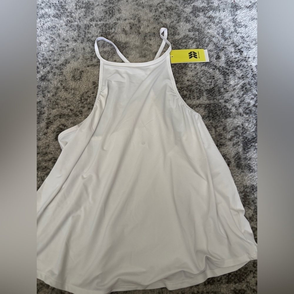 NWT All in Motion Keyhole Racerback Tank Top White Size XL